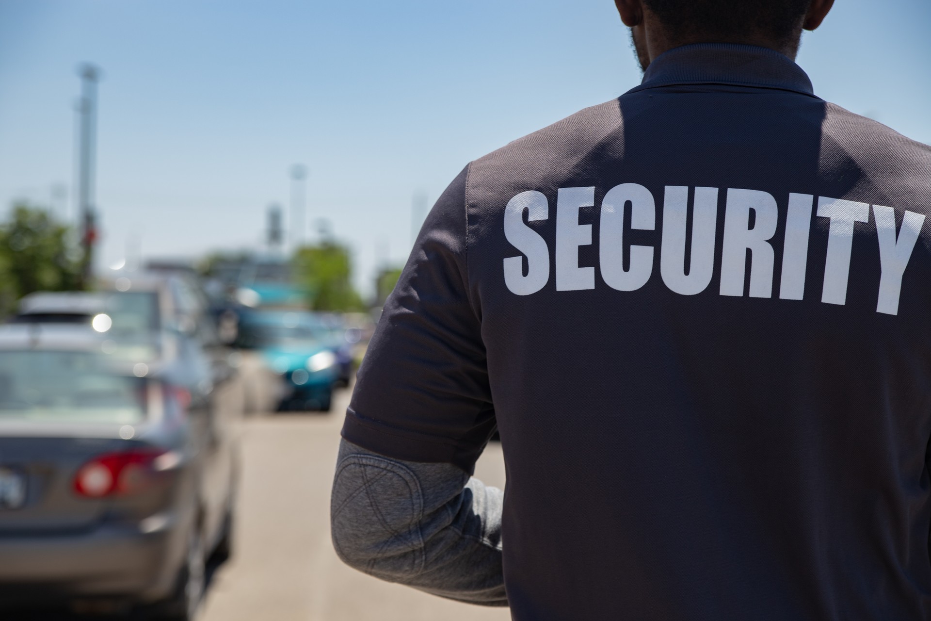 Parking security watching over parking area